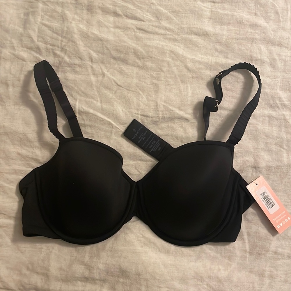 ThirdLove Classic T-Shirt Bra, black 36C NWT